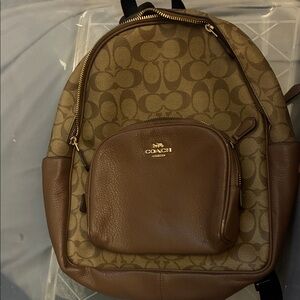 Coach Tan and Brown Men's Backpack